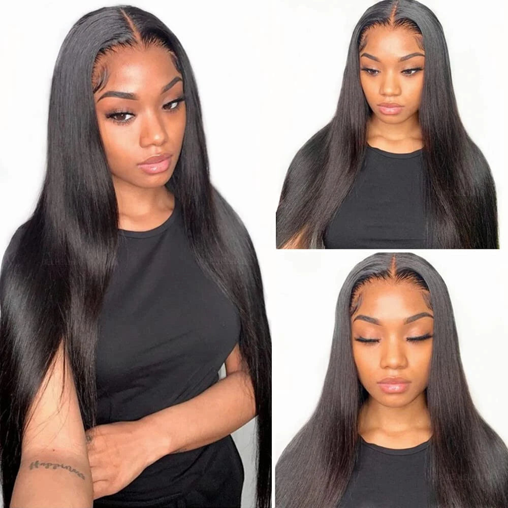 40 Inch Glueless HD Lace 13x4 Front Wig Human Hair 13x6 Ready To Wear Straight Wigs With Pre Plucked 5x5 Closure No Glue Needed