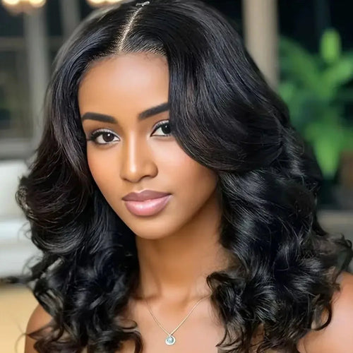 220% Density Body Wave Wear And Go Glueless Human Hair Wigs Bob Wigs For Women Ready To Wear Pre Cut 13x4 Front Wig No Lace
