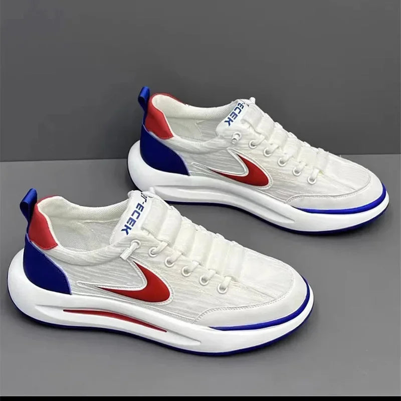 Men's Shoes Summer Breathable Mesh Sports and Leisure Forrest Gump Running Student Versatile Little White Shoes