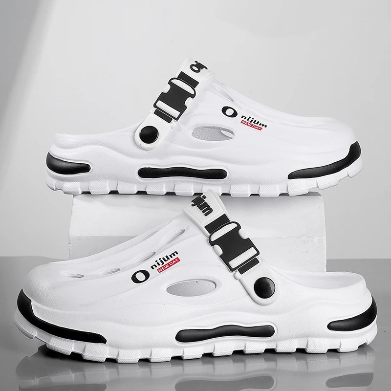 Summer Men's Beach Clogs EVA Soft Slippers Outdoor Sandals Fashion Slides For Men Casual Garden Shoes Male Women Beach Slippers