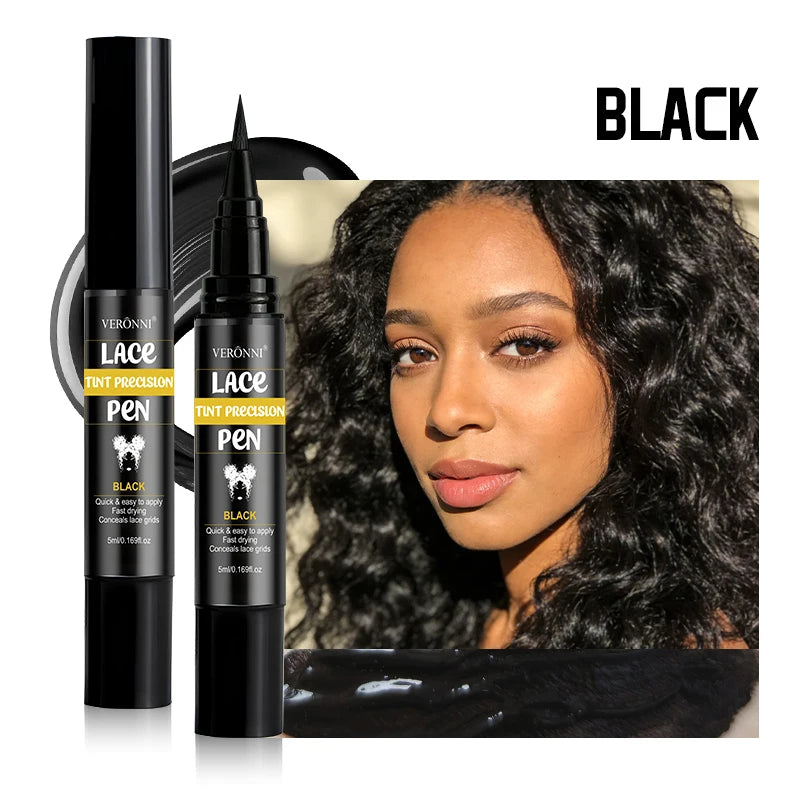 Lasting Lace Tint Precision Pen Wig Lace Dyeing Stick 5ml Wearing Wigs dye pen lace corrective lace net dye pen for lace dyeing