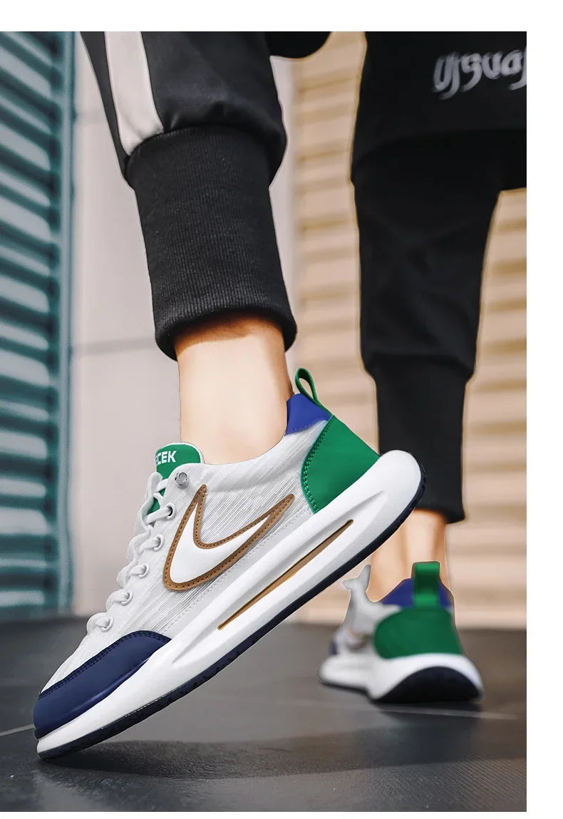 Men's Shoes Summer Breathable Mesh Sports and Leisure Forrest Gump Running Student Versatile Little White Shoes