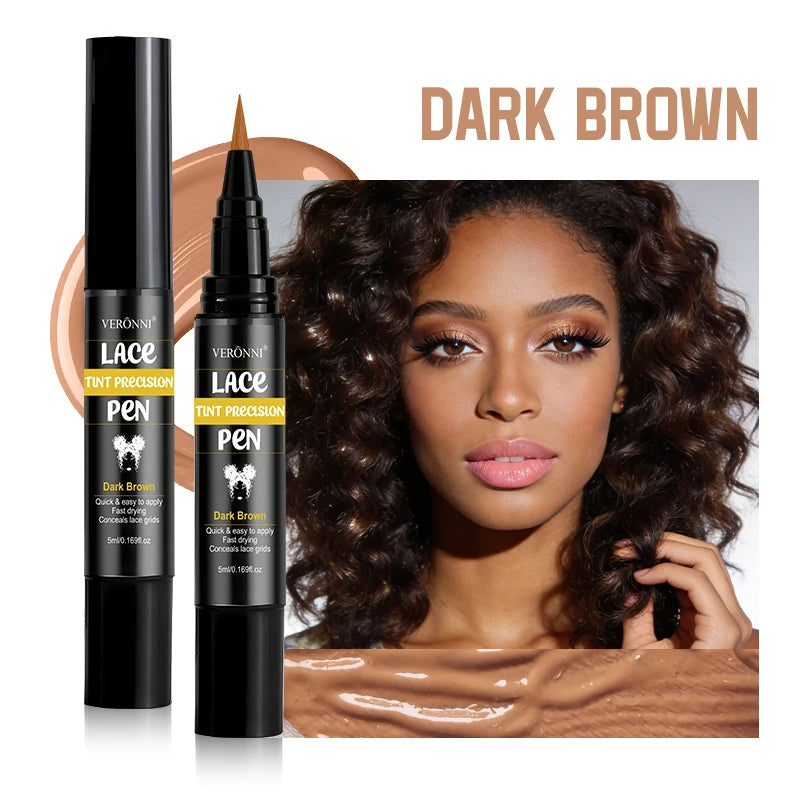 Lasting Lace Tint Precision Pen Wig Lace Dyeing Stick 5ml Wearing Wigs dye pen lace corrective lace net dye pen for lace dyeing