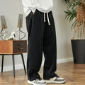 2026New Mens Corduroy Casual Pants Fashion Loose Fit Baggy Pants Straight Sweatpants Elastic Waist Drawstring Outdoor Streetwear