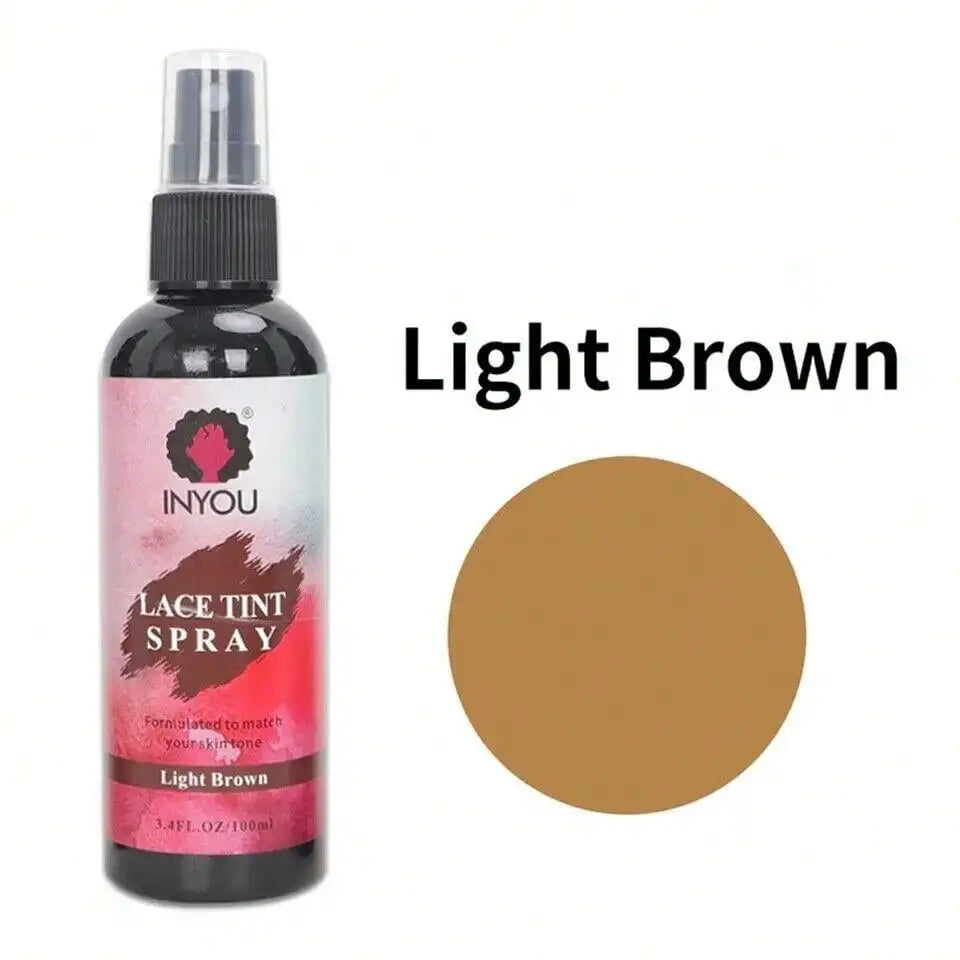 Lace Tint Spray For Wigs, Waterproof Lace Tint Melting Mousse Spray Concealer For Lace Closure Front Wigs Toupees