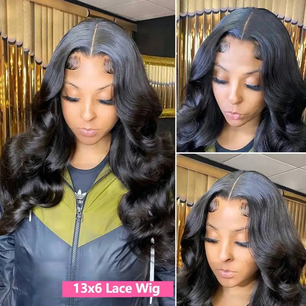 HD Transparent 13x4 13x6 Body Wave Lace Front Wig Pre Plucked 360 Lace Frontal Wig