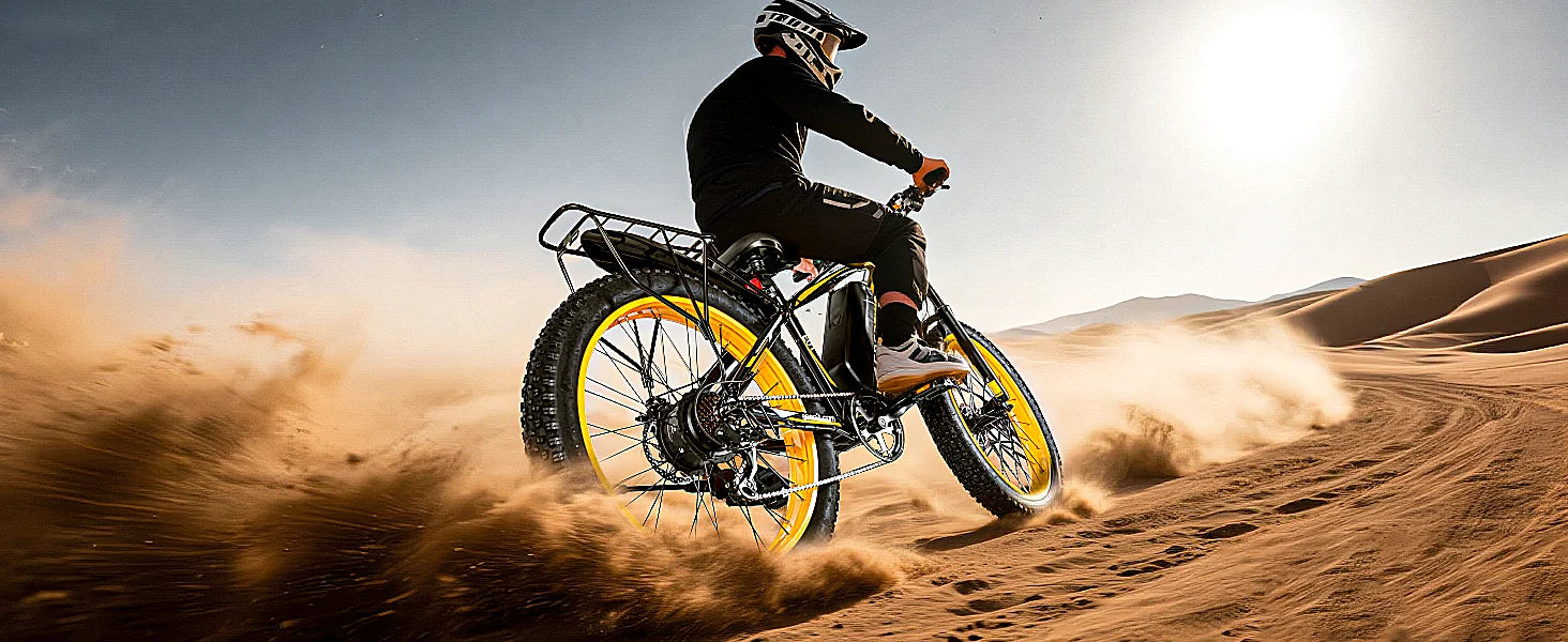 EOEOTWO 1500W Electric Bike 48V 15Ah Battery 26" 4.0 Fat Tire Ebike 34MPH High Speed Mountain Bicycle Off-Road Snow Bike for Adults