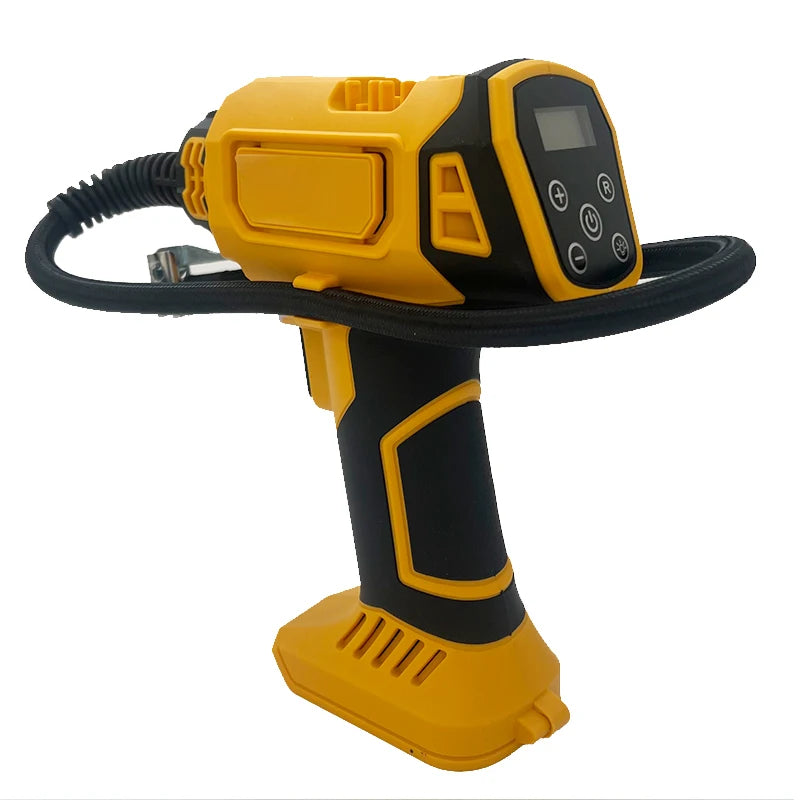 Fit DEWALT Battery Air Compressor Automatic Tire Inflator Cordless Electric Pump with Digital Pressure Gauge for Car Bike