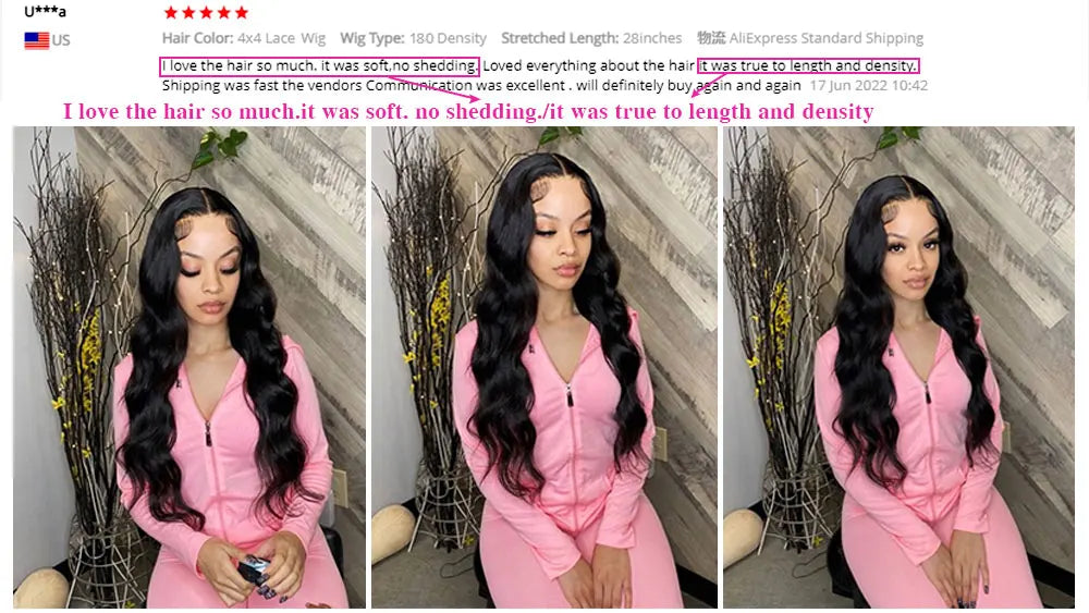 HD Transparent 13x4 13x6 Body Wave Lace Front Wig Pre Plucked 360 Lace Frontal Wig