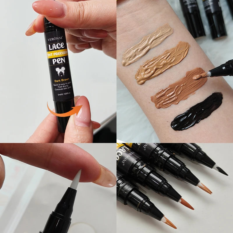 Lasting Lace Tint Precision Pen Wig Lace Dyeing Stick 5ml Wearing Wigs dye pen lace corrective lace net dye pen for lace dyeing