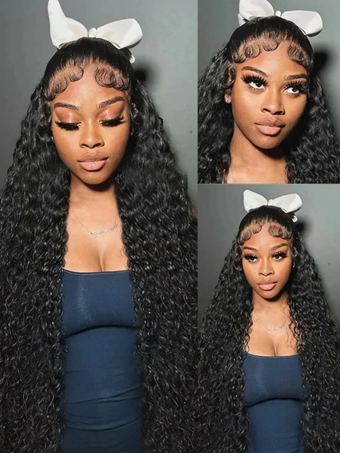 Golden Deep Wave 13x4 13x6 HD Lace Frontal Wigs Human Hair Water Curly Front Wigs 5x5 Glueless Human Hair for Women For Women