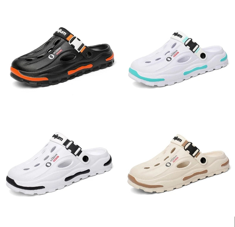 Summer Men's Beach Clogs EVA Soft Slippers Outdoor Sandals Fashion Slides For Men Casual Garden Shoes Male Women Beach Slippers