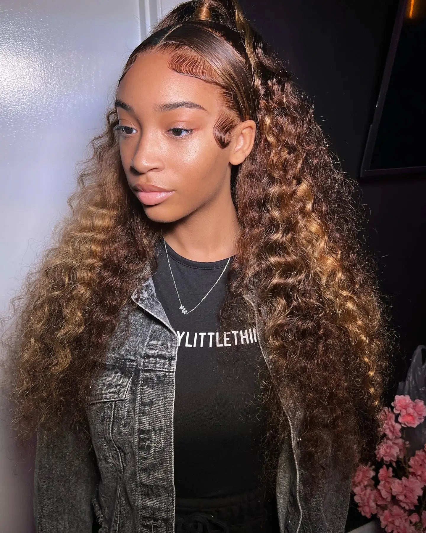 40 42 Inch Curly Highlight Wig Human Hair Colored 13x6 HD Deep Wave Frontal Wig 250% Honey Blond 13x4 Lace Front Wigs For Women