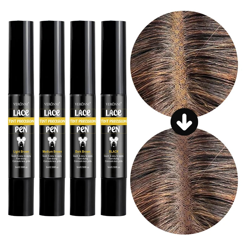 Lasting Lace Tint Precision Pen Wig Lace Dyeing Stick 5ml Wearing Wigs dye pen lace corrective lace net dye pen for lace dyeing