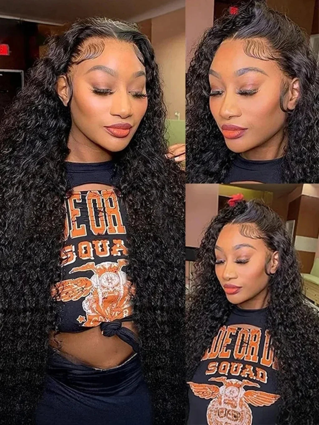 Golden Deep Wave 13x4 13x6 HD Lace Frontal Wigs Human Hair Water Curly Front Wigs 5x5 Glueless Human Hair for Women For Women