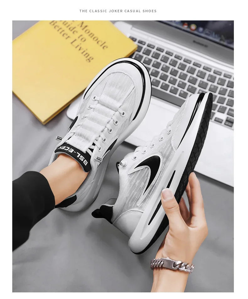 Men's Shoes Summer Breathable Mesh Sports and Leisure Forrest Gump Running Student Versatile Little White Shoes