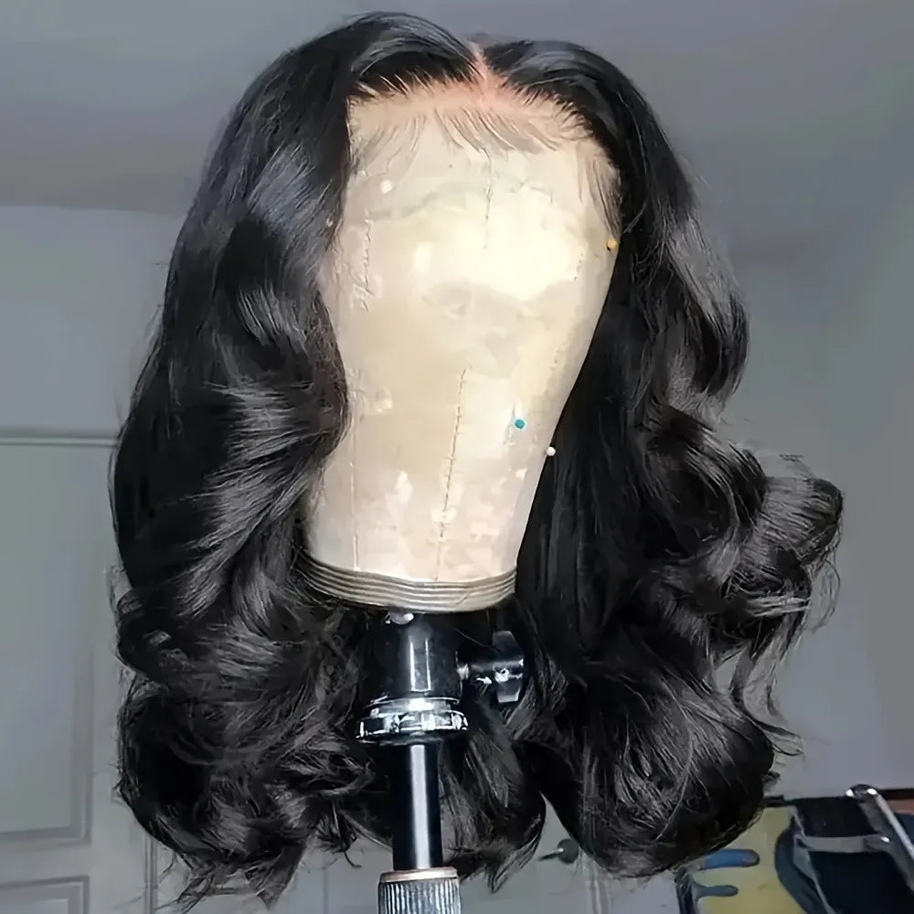 250 Density Body Wave Human Hair Wigs 13x4 13x6 HD Lace Front Human Hair Wig Pre Plucked Pre Cut 3D Dome Cap with Bleached Knots Glueless Body Wave Wigs For Woman
