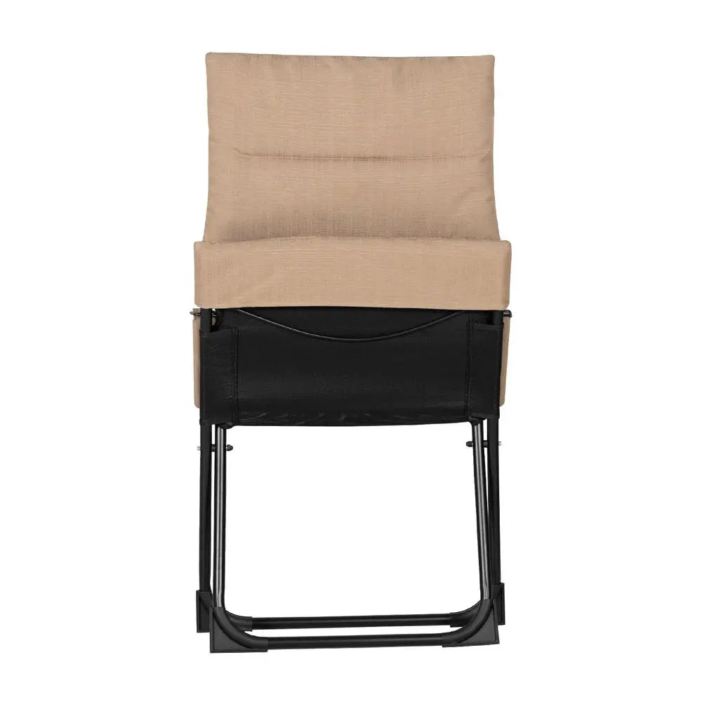 HeavyDuty Outdoor Chaise Lounge Chair, Reclining Folding Camping Chair with Removable Footrest, AllWeather Portable Patio LC