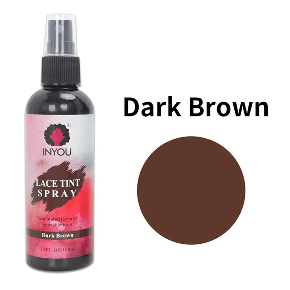Lace Tint Spray For Wigs, Waterproof Lace Tint Melting Mousse Spray Concealer For Lace Closure Front Wigs Toupees
