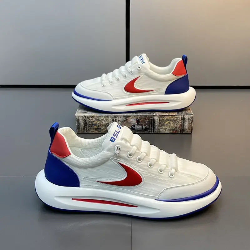 Men's Shoes Summer Breathable Mesh Sports and Leisure Forrest Gump Running Student Versatile Little White Shoes