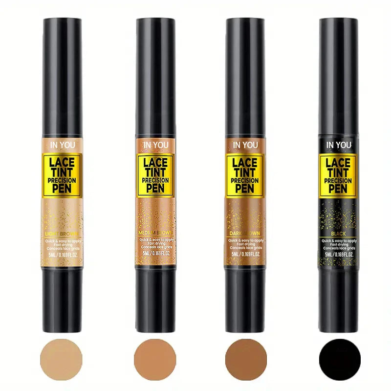 Lace Tint Pen for Wigs Long-Lasting Easy Apply Natural-Looking High Viscosity Hair Tint for All Hair Types a