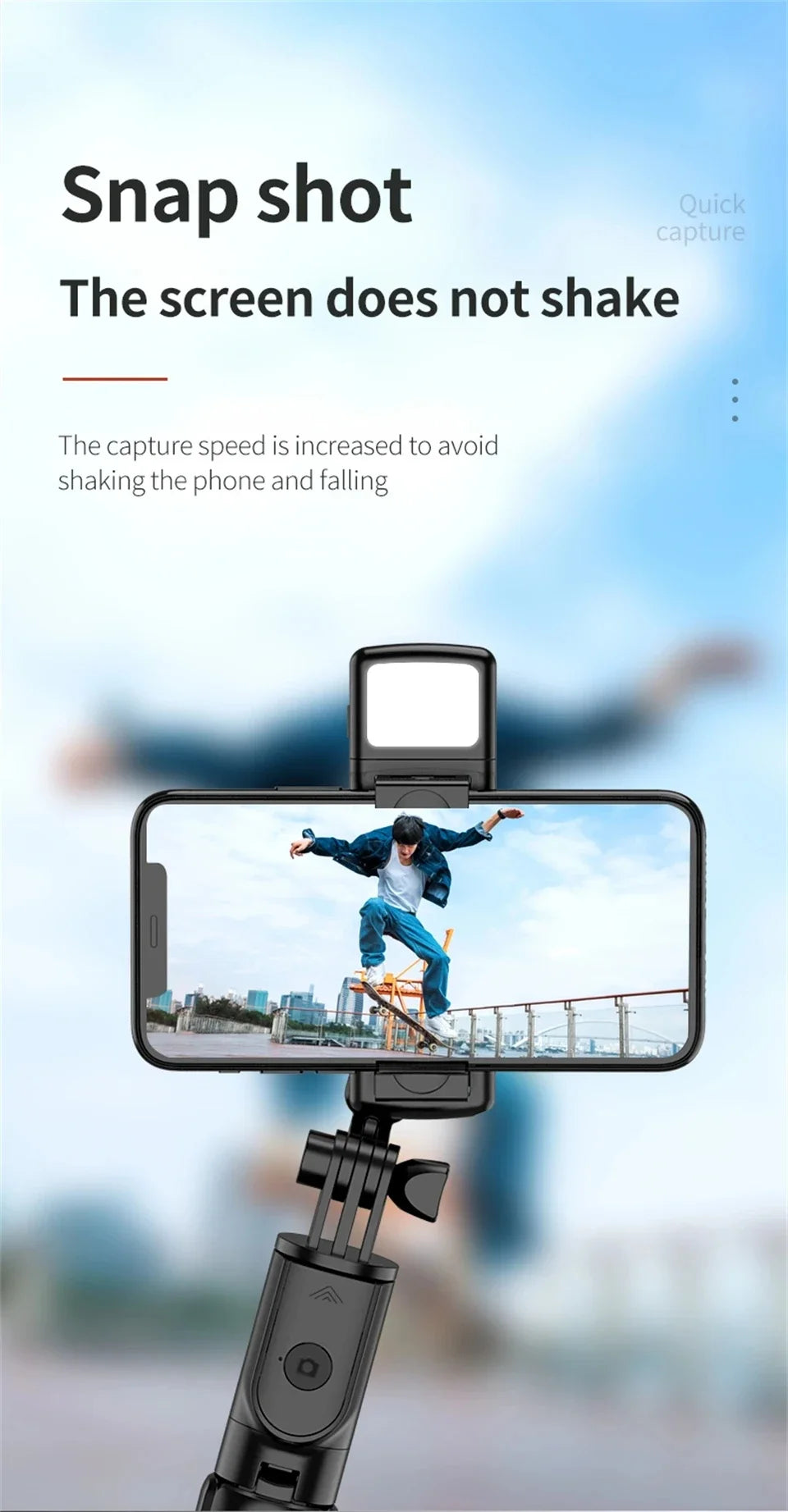 Portable Bluetooth Selfie Stick Retractable Multifunctional Phone HoldeTripod With Selfie light Wireless Remote Shutter stand