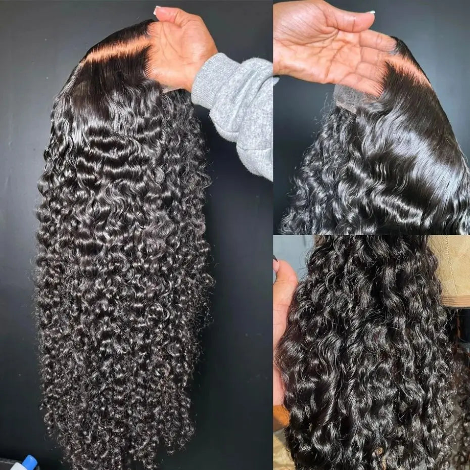 Golden Deep Wave 13x4 13x6 HD Lace Frontal Wigs Human Hair Water Curly Front Wigs 5x5 Glueless Human Hair for Women For Women