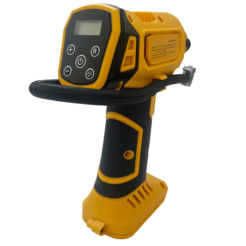 Fit DEWALT Battery Air Compressor Automatic Tire Inflator Cordless Electric Pump with Digital Pressure Gauge for Car Bike