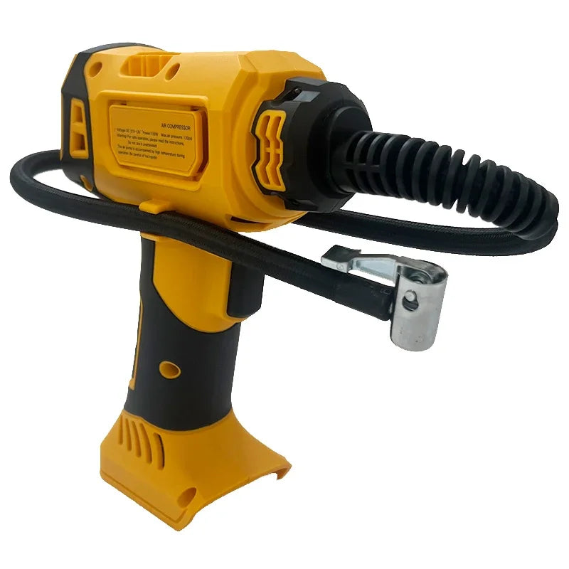 Fit DEWALT Battery Air Compressor Automatic Tire Inflator Cordless Electric Pump with Digital Pressure Gauge for Car Bike