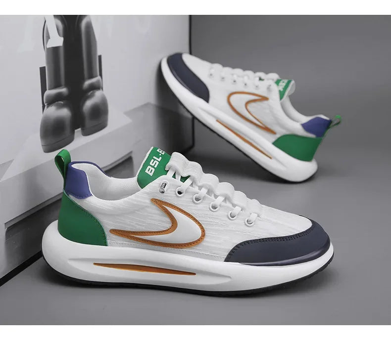 Men's Shoes Summer Breathable Mesh Sports and Leisure Forrest Gump Running Student Versatile Little White Shoes
