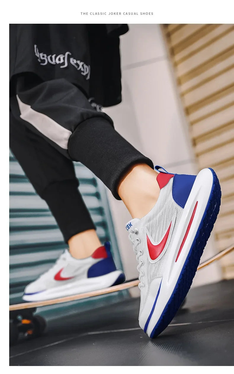 Men's Shoes Summer Breathable Mesh Sports and Leisure Forrest Gump Running Student Versatile Little White Shoes