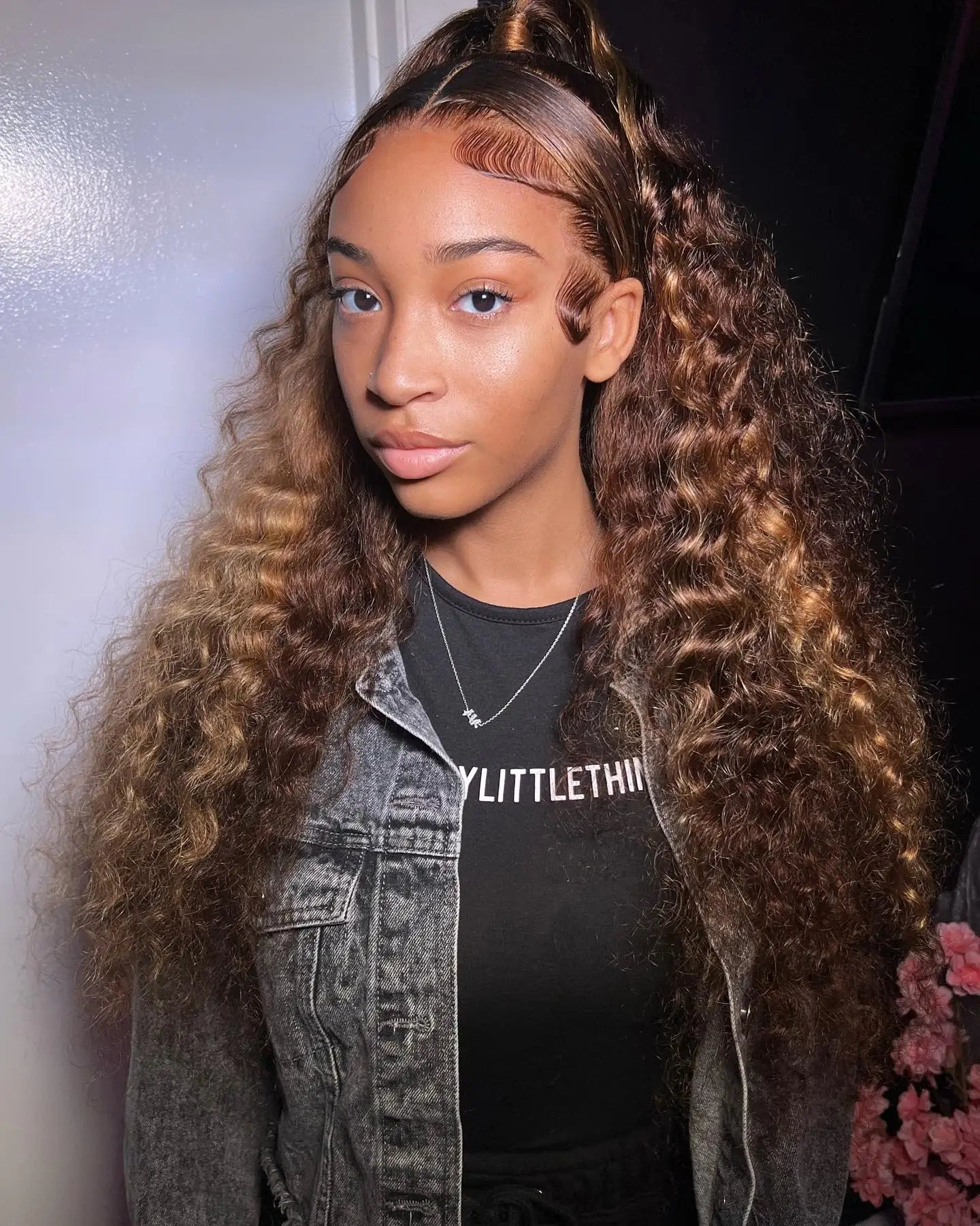 40 42 Inch Curly Highlight Wig Human Hair Colored 13x6 HD Deep Wave Frontal Wig 250% Honey Blond 13x4 Lace Front Wigs For Women