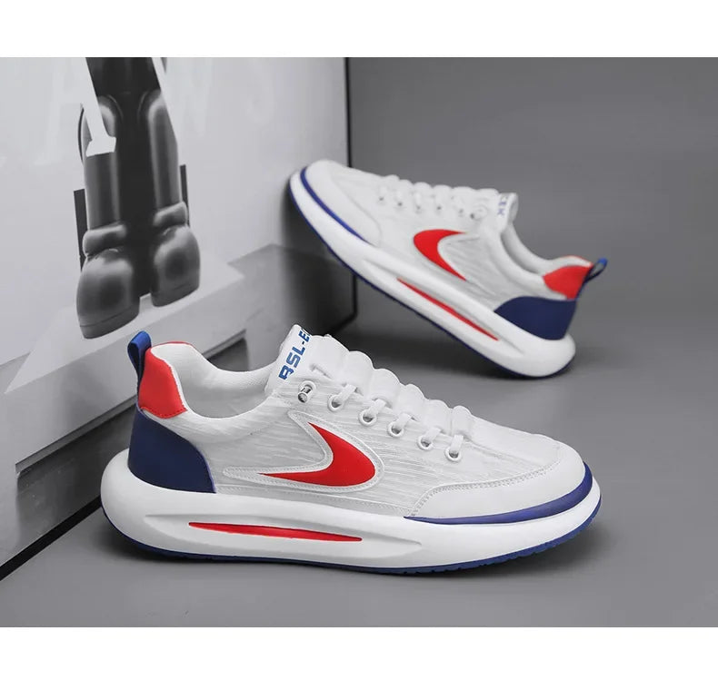 Men's Shoes Summer Breathable Mesh Sports and Leisure Forrest Gump Running Student Versatile Little White Shoes