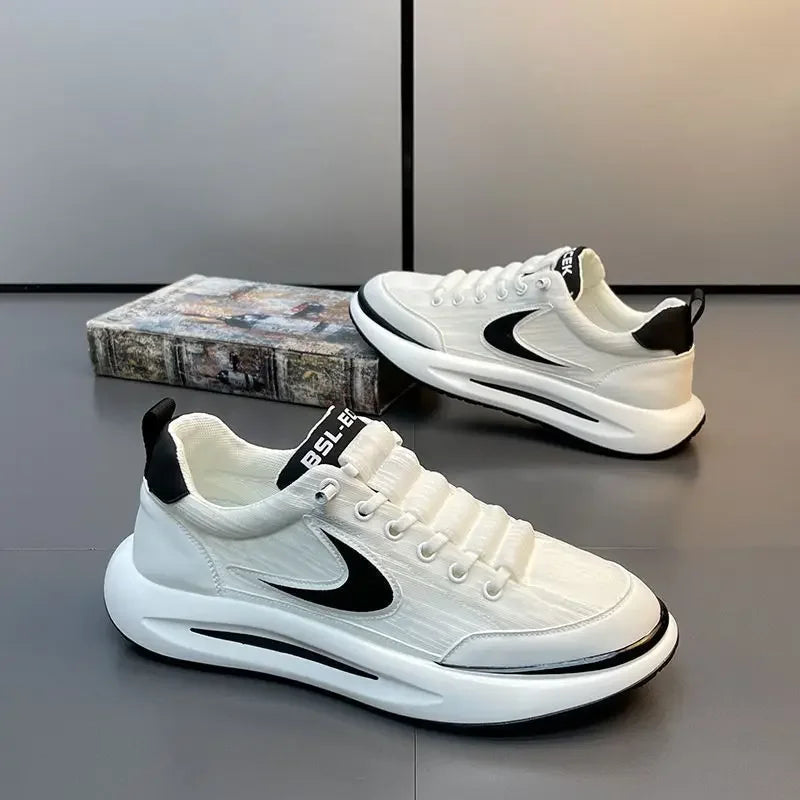 Men's Shoes Summer Breathable Mesh Sports and Leisure Forrest Gump Running Student Versatile Little White Shoes