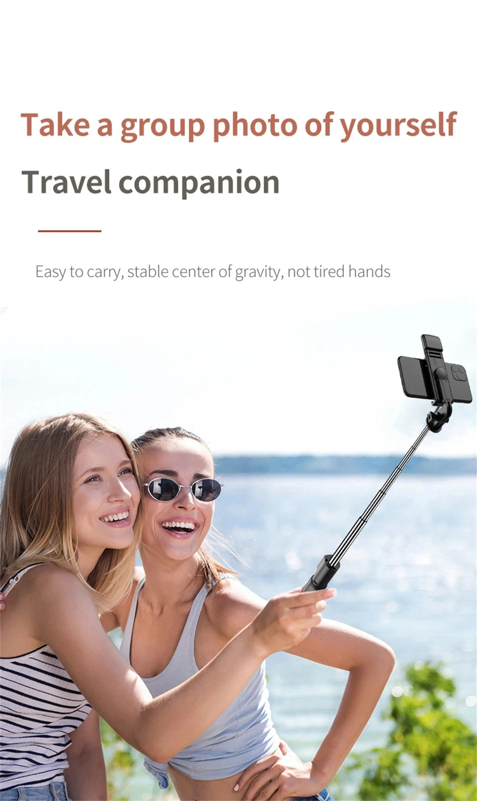 Portable Bluetooth Selfie Stick Retractable Multifunctional Phone HoldeTripod With Selfie light Wireless Remote Shutter stand