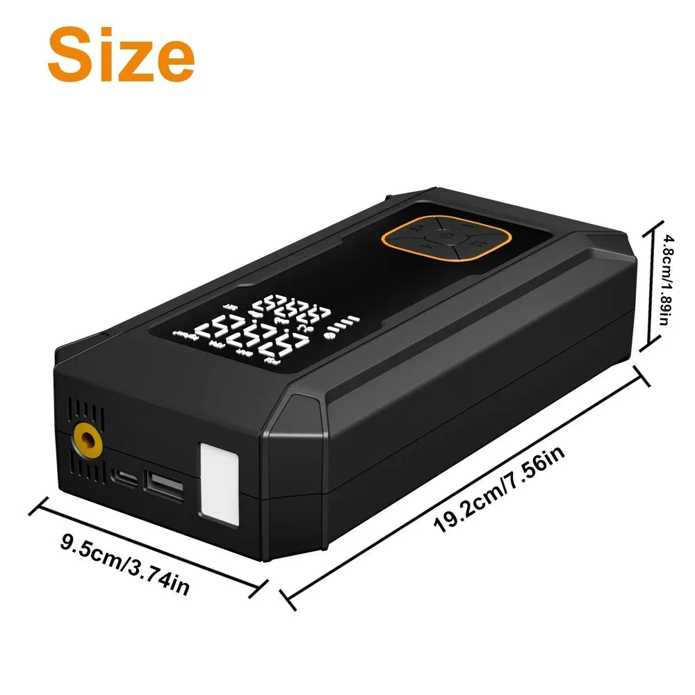 5-IN-1 Car Jump Starter with Air Compressor Peak 1500A Auto Battery Booster 150PSI Air Pump Portable Power Bank Tire Inflator