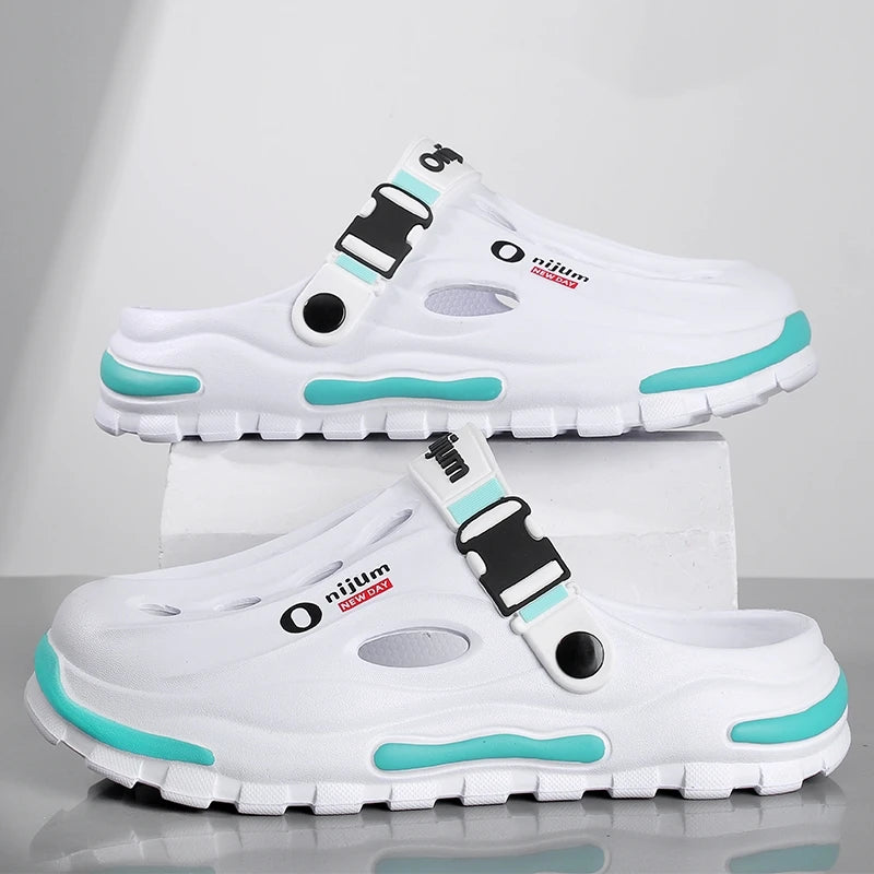 Summer Men's Beach Clogs EVA Soft Slippers Outdoor Sandals Fashion Slides For Men Casual Garden Shoes Male Women Beach Slippers