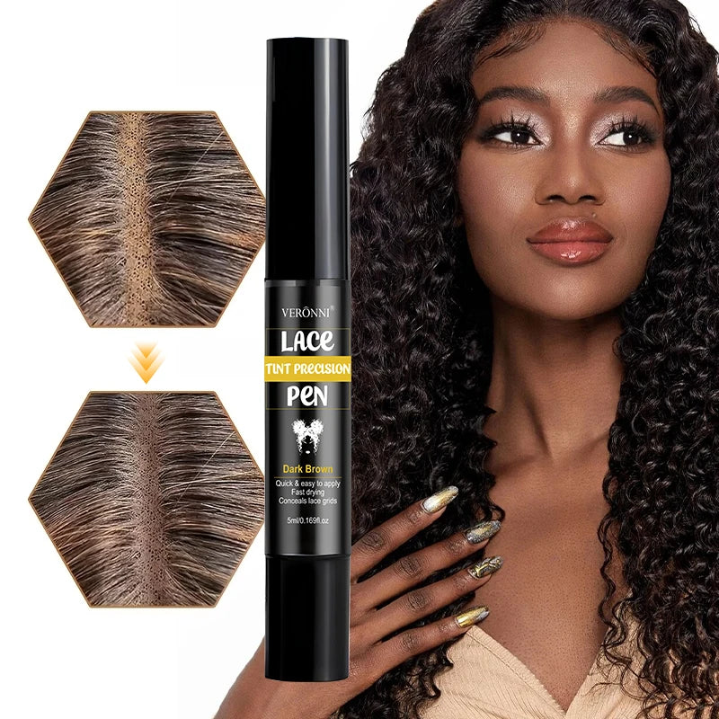 Lasting Lace Tint Precision Pen Wig Lace Dyeing Stick 5ml Wearing Wigs dye pen lace corrective lace net dye pen for lace dyeing