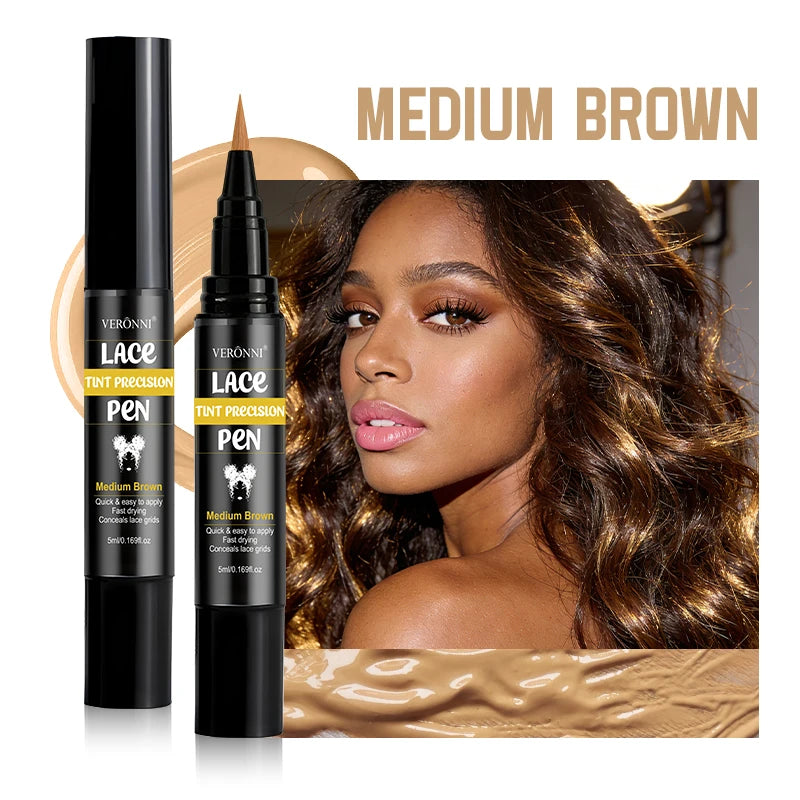 Lasting Lace Tint Precision Pen Wig Lace Dyeing Stick 5ml Wearing Wigs dye pen lace corrective lace net dye pen for lace dyeing