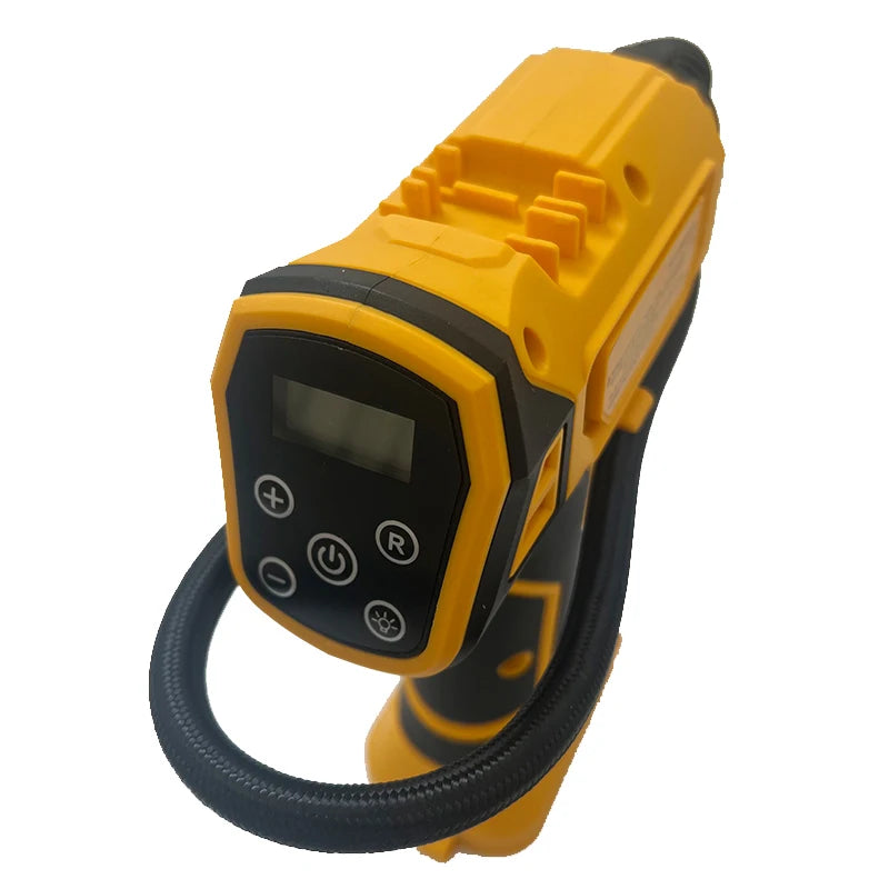 Fit DEWALT Battery Air Compressor Automatic Tire Inflator Cordless Electric Pump with Digital Pressure Gauge for Car Bike