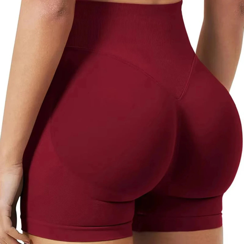 Summer Women Sexy Seamless Fitness Sports Biker Shorts Low Waist Gym Short Workout Scrunch Butt Yoga Leggings
