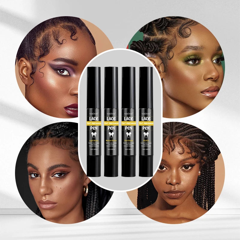 Lasting Lace Tint Precision Pen Wig Lace Dyeing Stick 5ml Wearing Wigs dye pen lace corrective lace net dye pen for lace dyeing