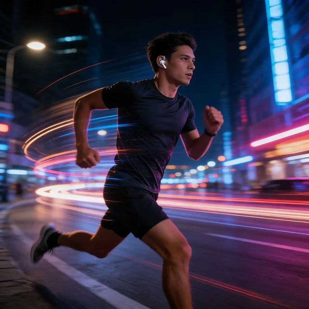In-Ear Bluetooth Earphones Noise Reduction High Sound Quality Wireless Headsets Ideal for Sports Scenarios.