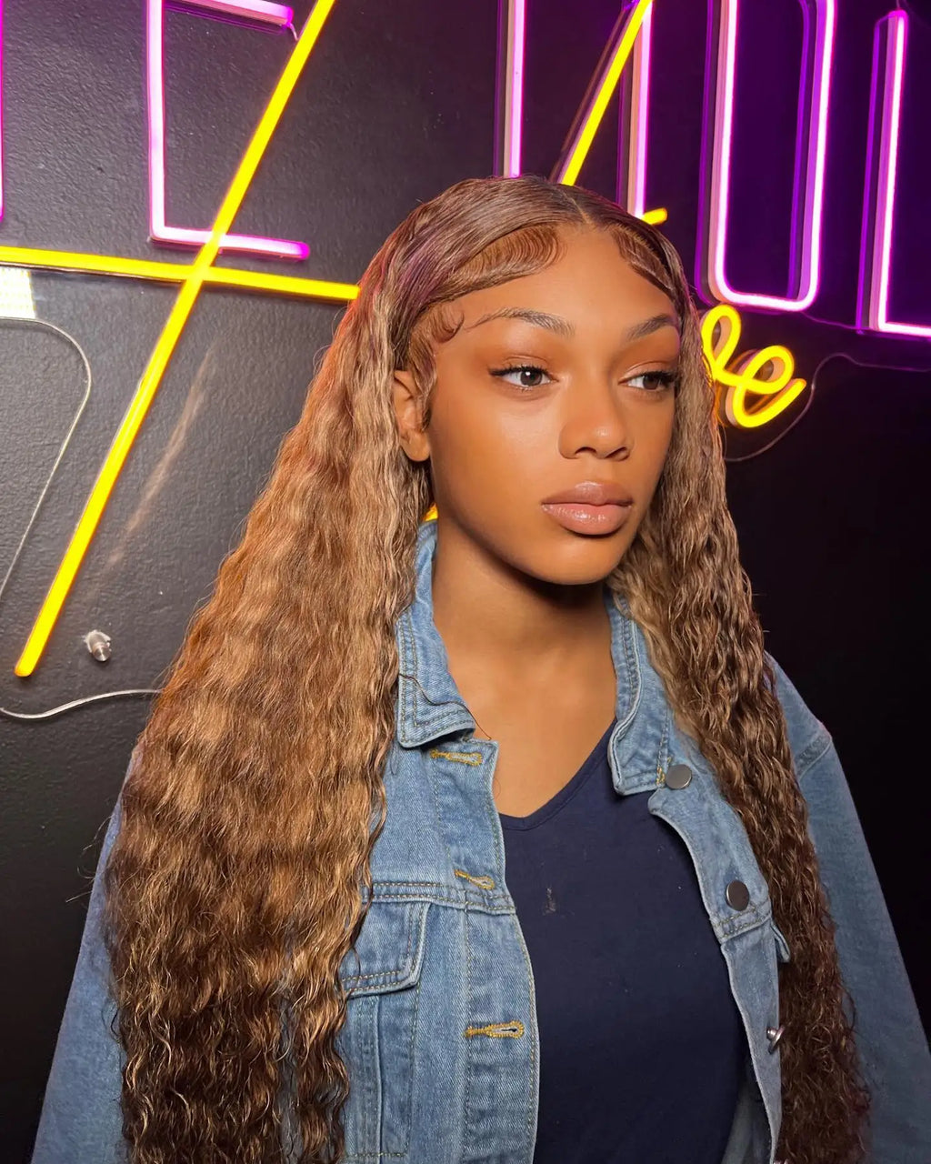 40 42 Inch Curly Highlight Wig Human Hair Colored 13x6 HD Deep Wave Frontal Wig 250% Honey Blond 13x4 Lace Front Wigs For Women