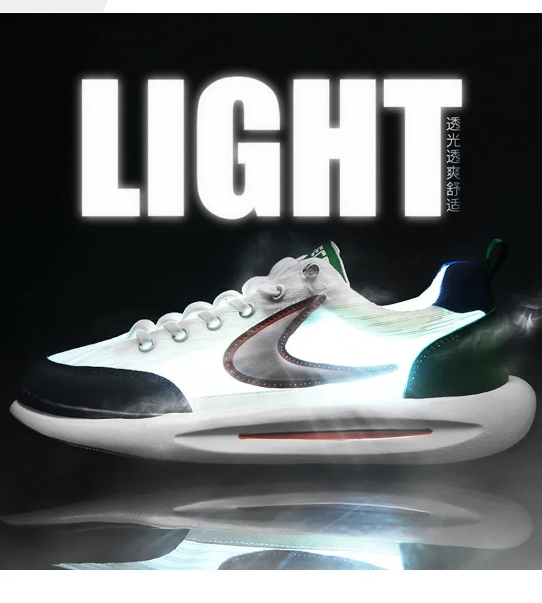 Men's Shoes Summer Breathable Mesh Sports and Leisure Forrest Gump Running Student Versatile Little White Shoes