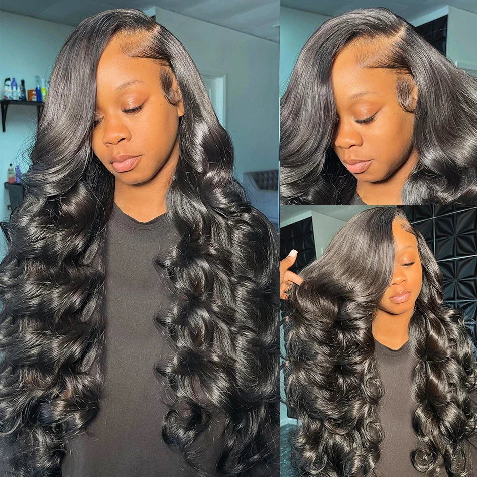 HD Transparent 13x4 13x6 Body Wave Lace Front Wig Pre Plucked 360 Lace Frontal Wig