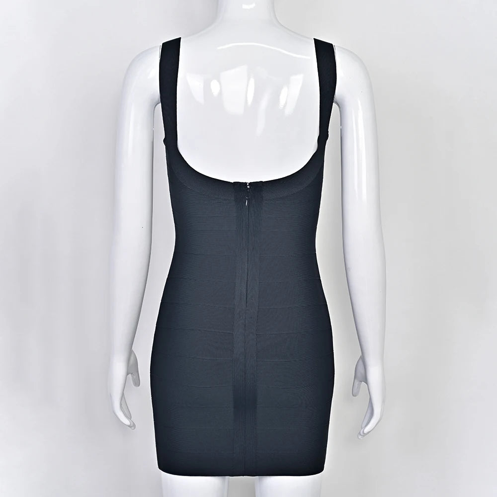 BEAUKEY New Trendy Pink Ginger Bandage Mini Party Dress Women Quality Sexy Bustier Backless Bodycon Dress Club Birthday Dress