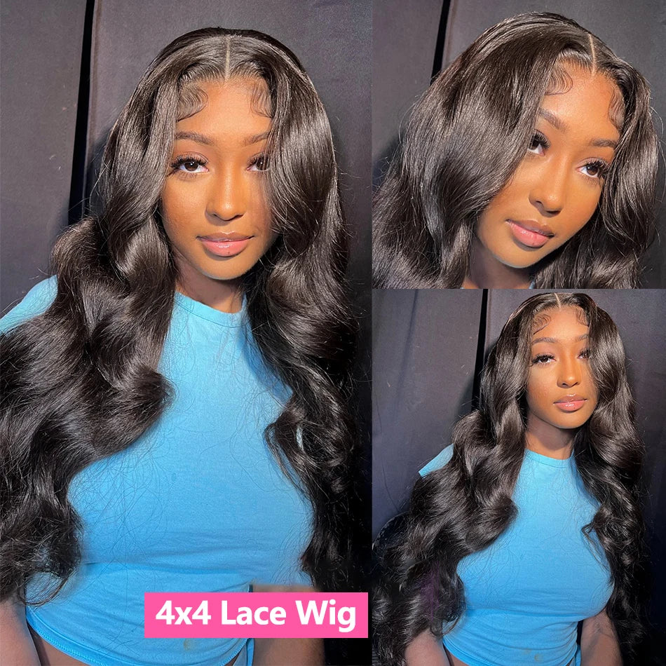 HD Transparent 13x4 13x6 Body Wave Lace Front Wig Pre Plucked 360 Lace Frontal Wig