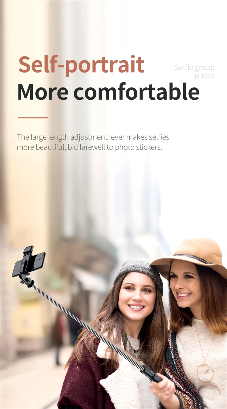 Portable Bluetooth Selfie Stick Retractable Multifunctional Phone HoldeTripod With Selfie light Wireless Remote Shutter stand