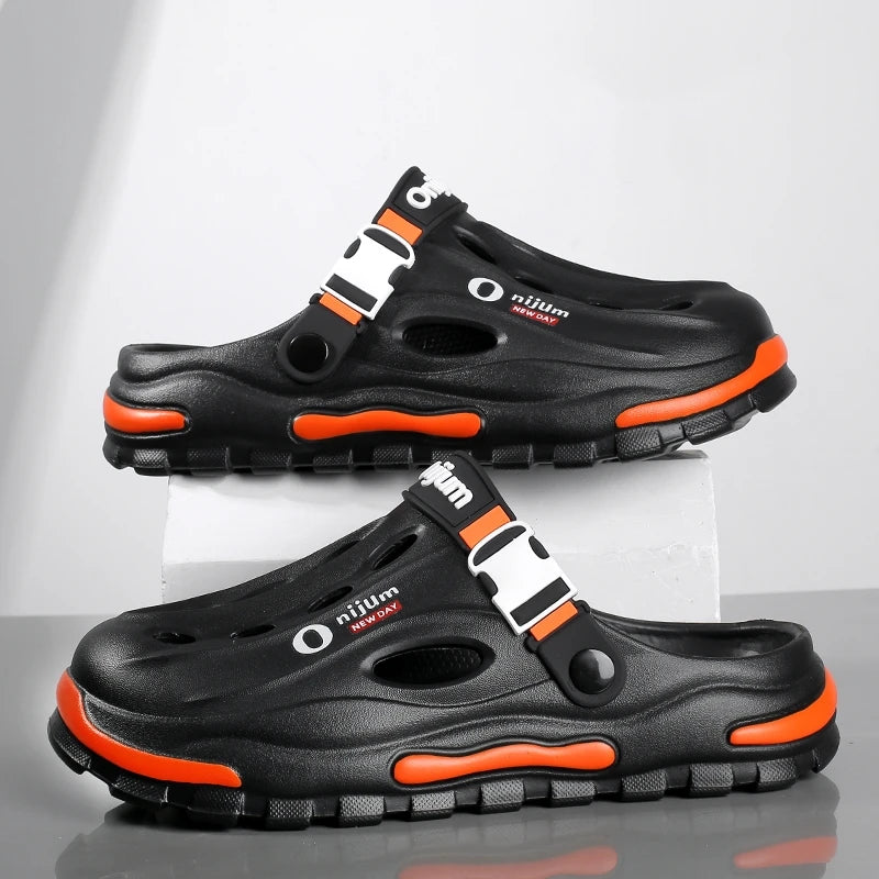Summer Men's Beach Clogs EVA Soft Slippers Outdoor Sandals Fashion Slides For Men Casual Garden Shoes Male Women Beach Slippers